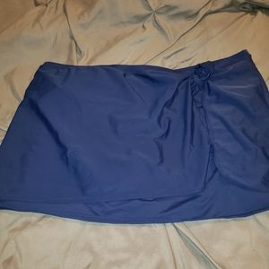 Womens sz18 Jaclyn Smith swim skirt navy